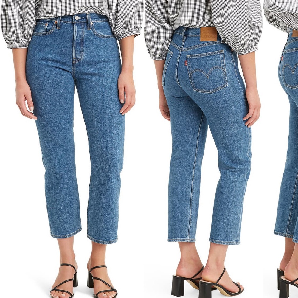 Levi's Wedgie Straight High Wast Jeans (Jive Stonewash)